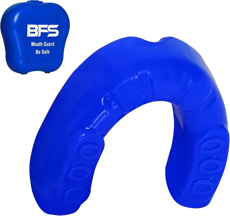 BFS IMPEX Sports Mouth Guard for Kids,Youth,Boys,Girls,Child Teen Mouthguard with Case (BPA Free) for Boxing, Martial Arts,MMA Karate,Lacrosse,Football,Soccer and All Contact Sports (Royal Blue) - Image 1